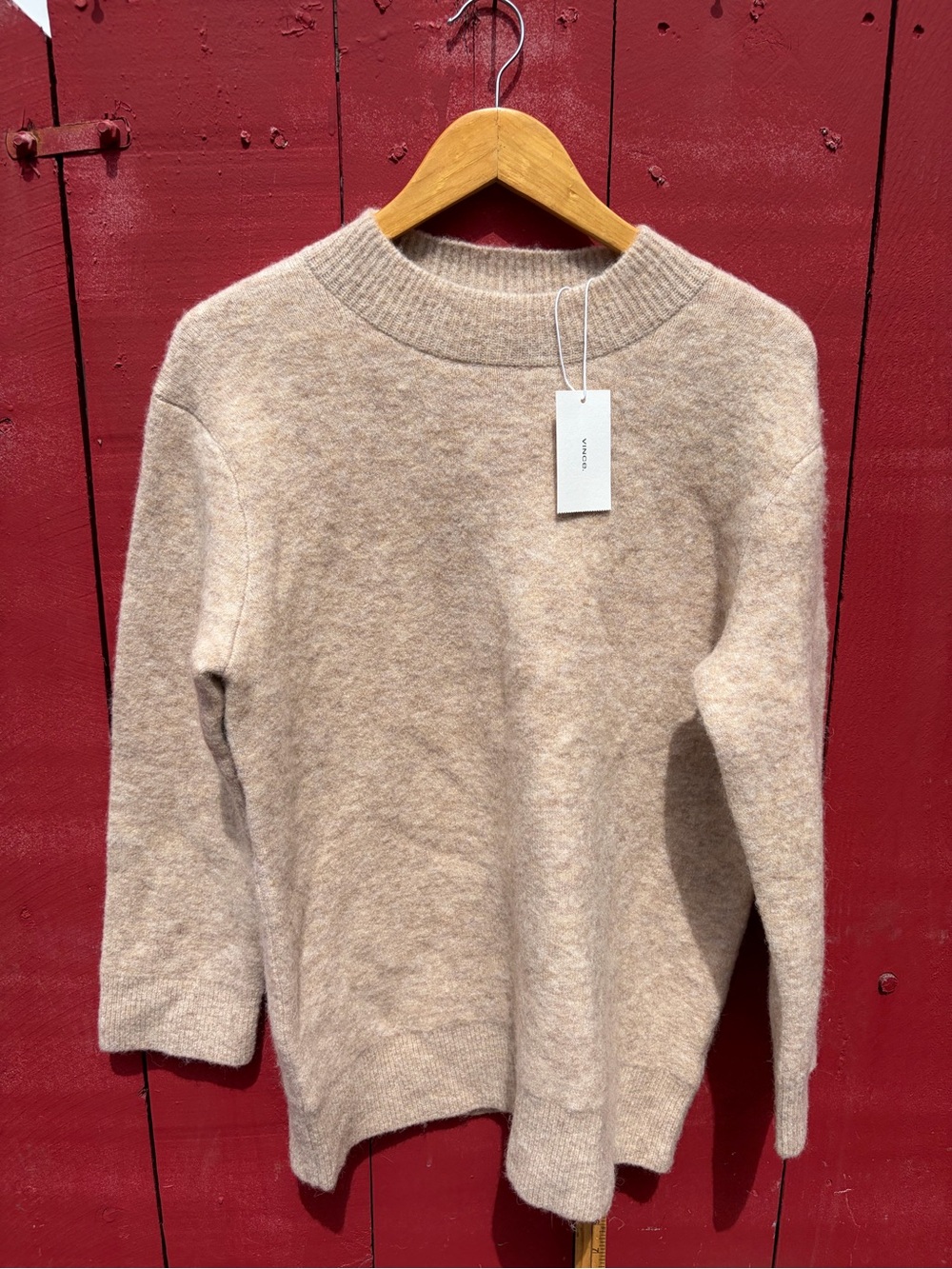Vince Textured Soft Sculpted Crew Neck Sweater (flawed see pictures)